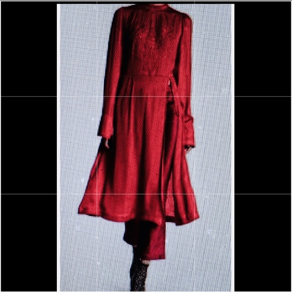 SALE🔥$168 Free People Silk Embroidered Tunic - Picture 2 of 7